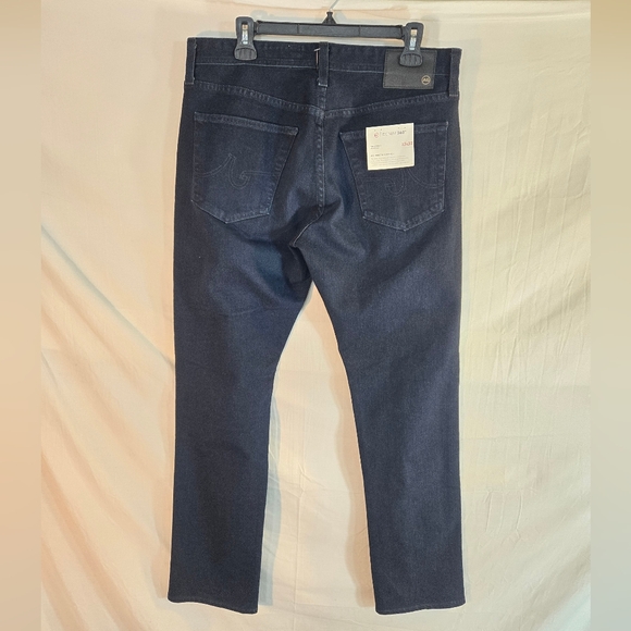AG Adriano Goldschmied Everett Slim Straight Men’s 33x32 Blue Denim Jean New - Picture 3 of 3